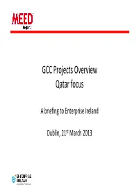 GCC Projects Overview Qatar Focus