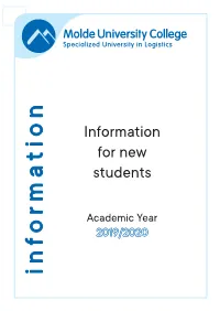 Information for New Students