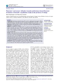 Physicians' and Nurses' Attitudes Towards