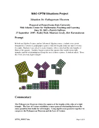 Pythagorean Theorem