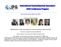 The 2019 IPA Conference Program