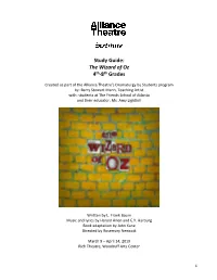 The Wizard of Oz 4Th-8Th Grades
