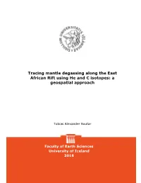 Tracing Mantle Degassing Along the East African Rift Using He and C Isotopes: a Geospatial Approach