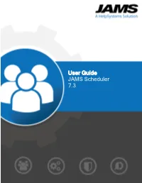 JAMS 7.X User Guide