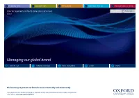 Managing Our Global Brand