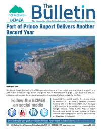 Port of Prince Rupert Delivers Another Record Year