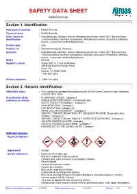 SAFETY DATA SHEET Methyl Bromide