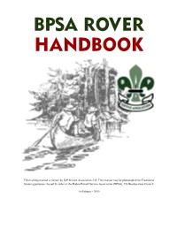 Bpsa Rover Handbook