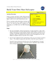 Build Your Own Mars Helicopter