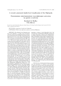 A Revised, Annotated, Family-Level Classification of the Diplopoda