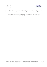 Epitech : from Project-Based Teaching to Sustainable Learning