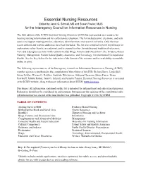 Essential Nursing Resources Edited by Janet G
