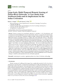 Large-Scale, Multi-Temporal Remote Sensing of Palaeo-River Networks: a Case Study from Northwest India and Its Implications for the Indus Civilisation