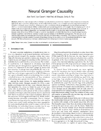 Neural Granger Causality