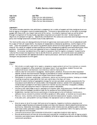 Public Service Administrator