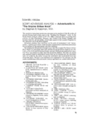 Scientific Articles SCRIPT ADVENTURE ANALYSIS - Adventuretts in 