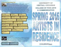 Spring 2016 Artists in Residence