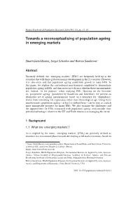 Towards a Reconceptualising of Population Ageing in Emerging Markets