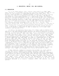 87 4. Production, Import, Use, and Disposal 4.1 Production