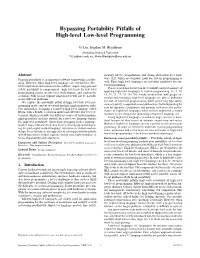 Bypassing Portability Pitfalls of High-Level Low-Level Programming