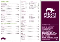 Drinks Menu What's Next?