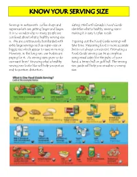 Know Your Serving Size.Pub
