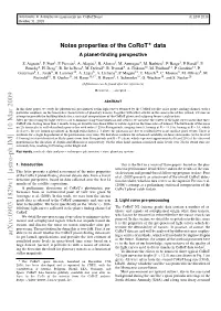 Noise Properties of the Corot Data: a Planet-Finding Perspective