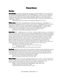 Primary Sources