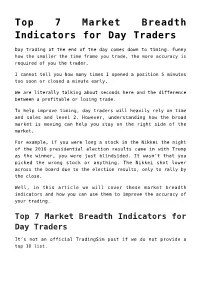 Top 7 Market Breadth Indicators for Day Traders