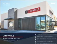 CHIPOTLE 10% Every 5 Years, in Primary Term & Options $2,874,000 | 4.35% CAP Located Near Signalized Corner with Combined 65,000+ VPD 1420 E