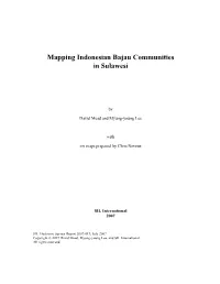 Mapping Indonesian Bajau Communities in Sulawesi