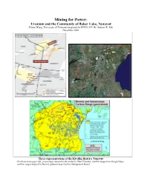 Mining for Power: Uranium Mining in Baker Lake Nunavut