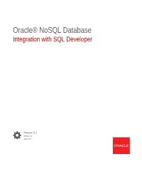 Oracle® Nosql Database Integration with SQL Developer