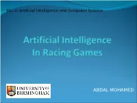 Artificial Intelligence in Racing Games
