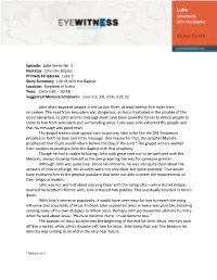 Luke Study Guide