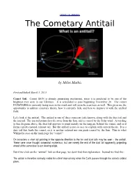 The Cometary Antitail