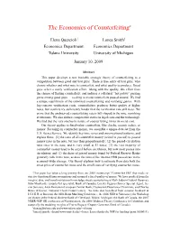 The Economics of Counterfeiting∗