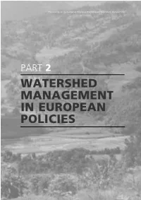 Watershed Management in European Policies