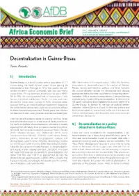 Decentralization in Guinea-Bissau