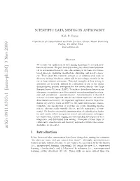 Scientific Data Mining in Astronomy