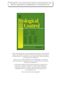 This Article Appeared in a Journal Published by Elsevier. the Attached Copy Is Furnished to the Author for Internal Non-Commerci