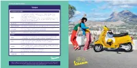 Vespa Range Brochure3