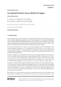 An Updated Seismic Source Model for Egypt