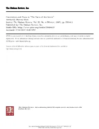 Convention and Chaos in "The Turn of the Screw" Author(S): Marcus Klein Source: the Hudson Review, Vol