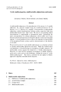 Cyclic Multicategories, Multivariable Adjunctions and Mates