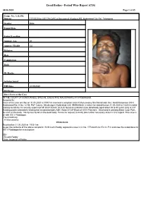 Dead Bodies - Period Wise Report (CIS) 04/06/2020 Page 1 of 65