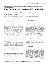 Prombera: a Preoperative Eabr: an Update