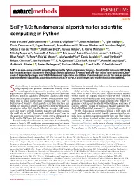Scipy 1.0: Fundamental Algorithms for Scientific Computing in Python