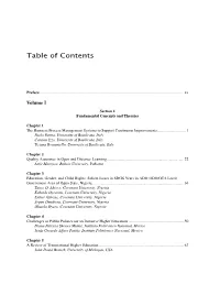 Table of Contents