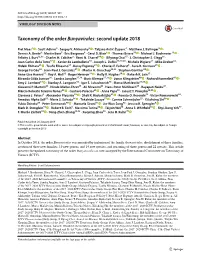 Taxonomy of the Order Bunyavirales: Second Update 2018